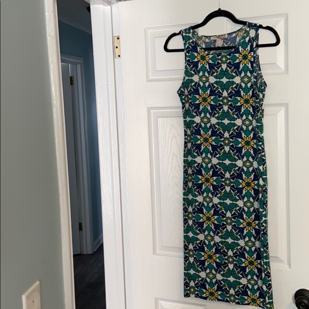 Form-fitting Patterned Stretch Dress